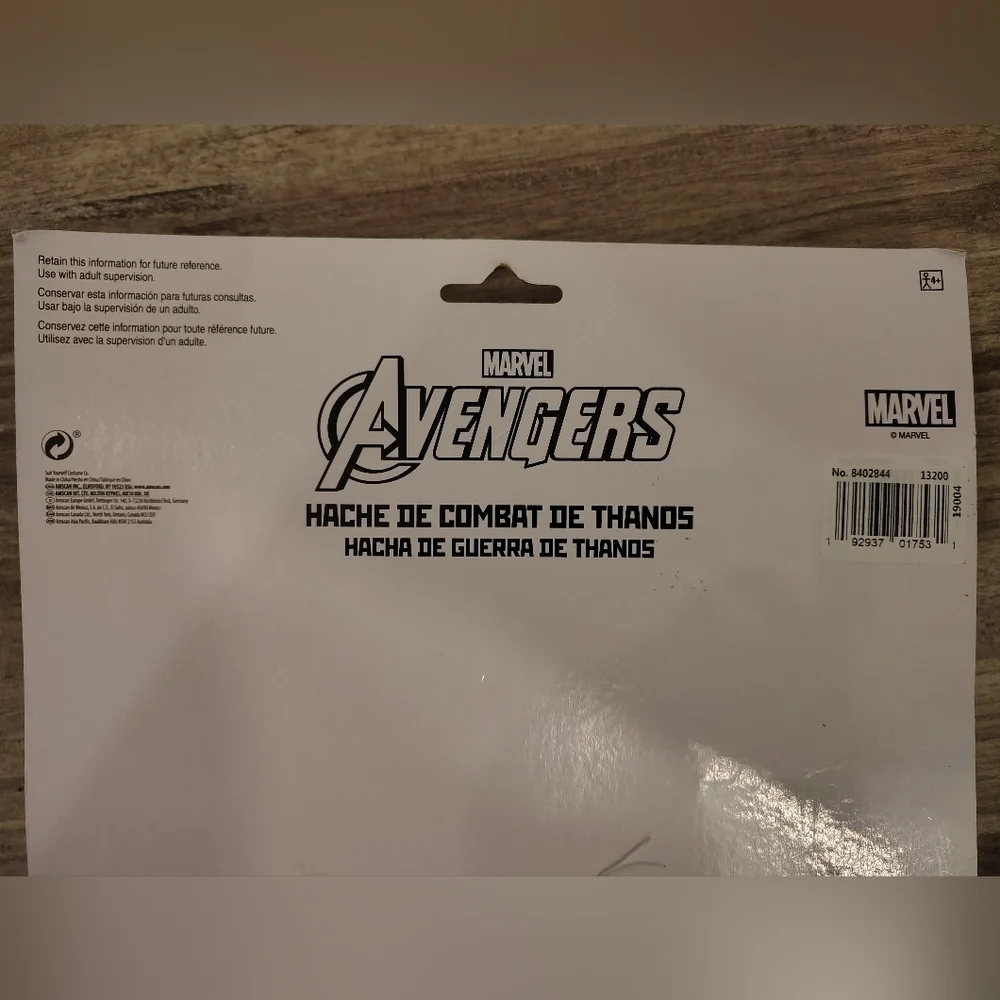 Thanos Battle Axe Marvel Avengers Costume Sword Prop Cosplay NEW - Picture 4 of 4